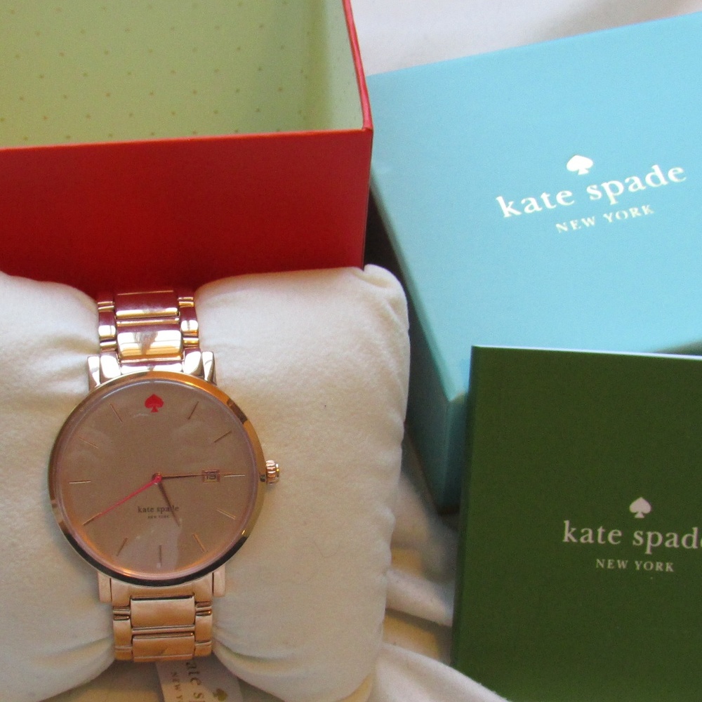NWT** Kate Spade Gramercy Gold Watch